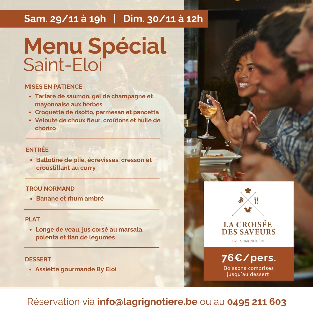 menu saint eloi 2025
